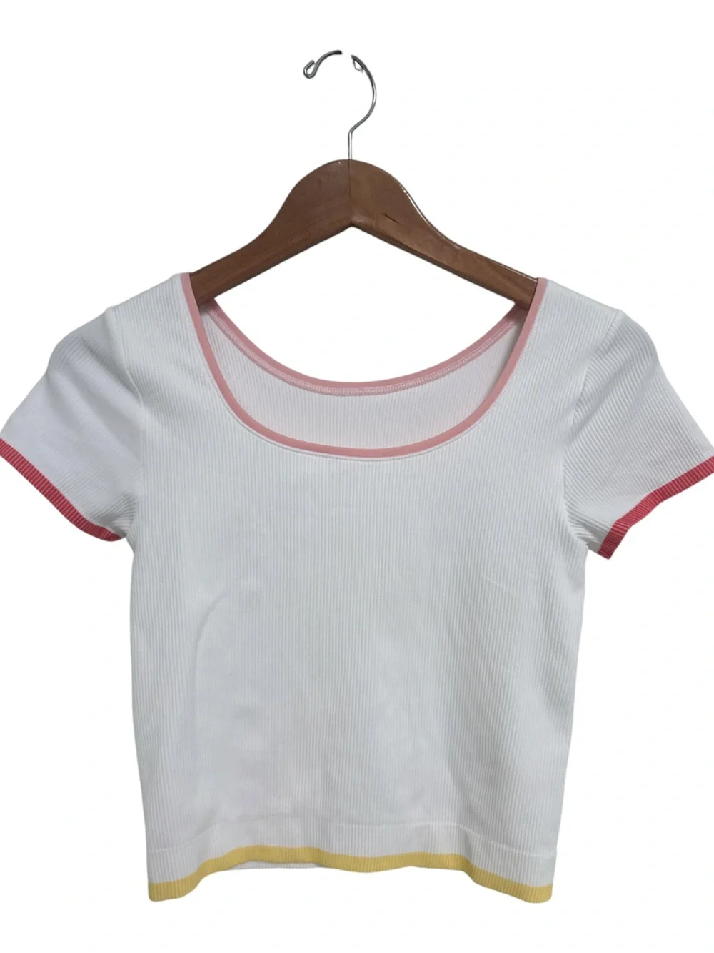 Athleta Girl Rise Above Rib Crop Tee
